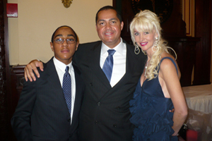 Daniel Kennedy with Don and Katrina Pebbles