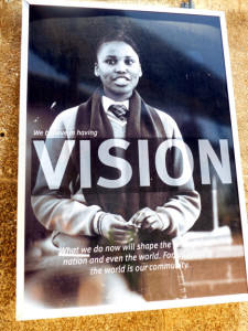 Empowerment Messages on the walls at the Lebone II College