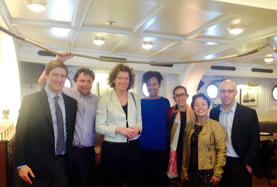 David Gilford, Ger Baron, Vice Mayor Carolien Gehrels, Teresa Kennedy, Kelly Payton, Analisa Balares, Irwin Mendelssohn
