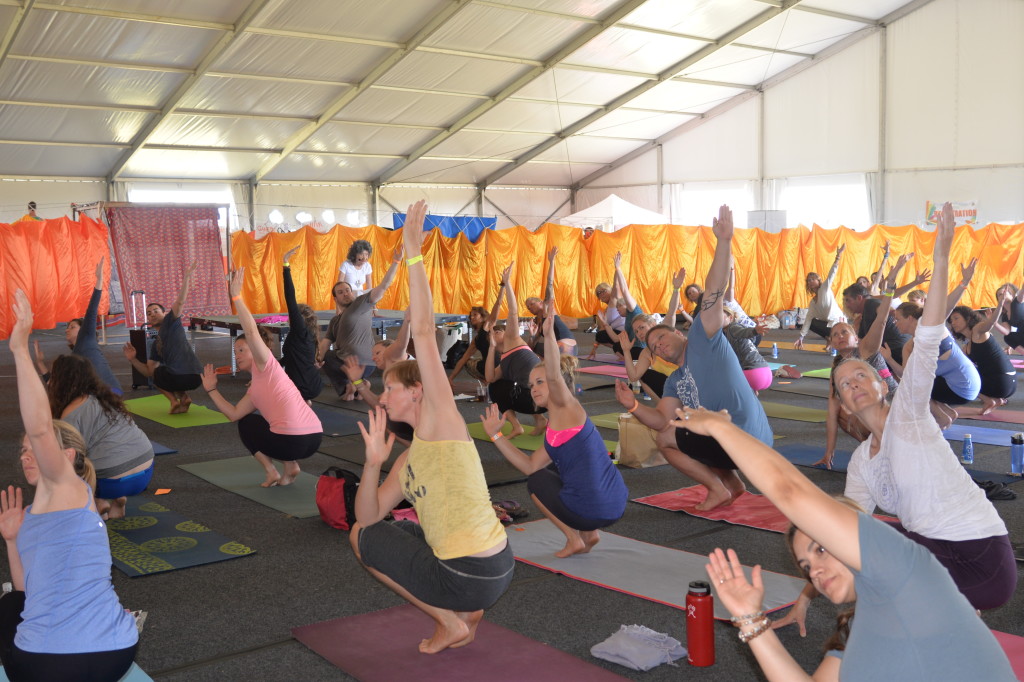 Tao Porchon-Lynch teaching at Nantucket Yoga Festival