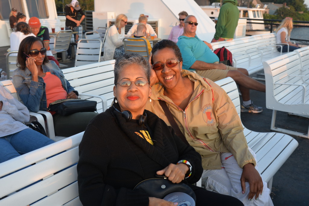 Diane Glover and Sonia Banks on Ferry to Martha's Vineyard