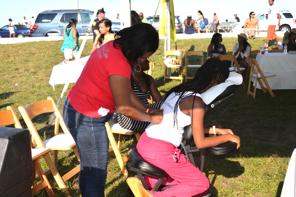 Chair Massage at the Martha's Vineyard Summer Madness Music Festival