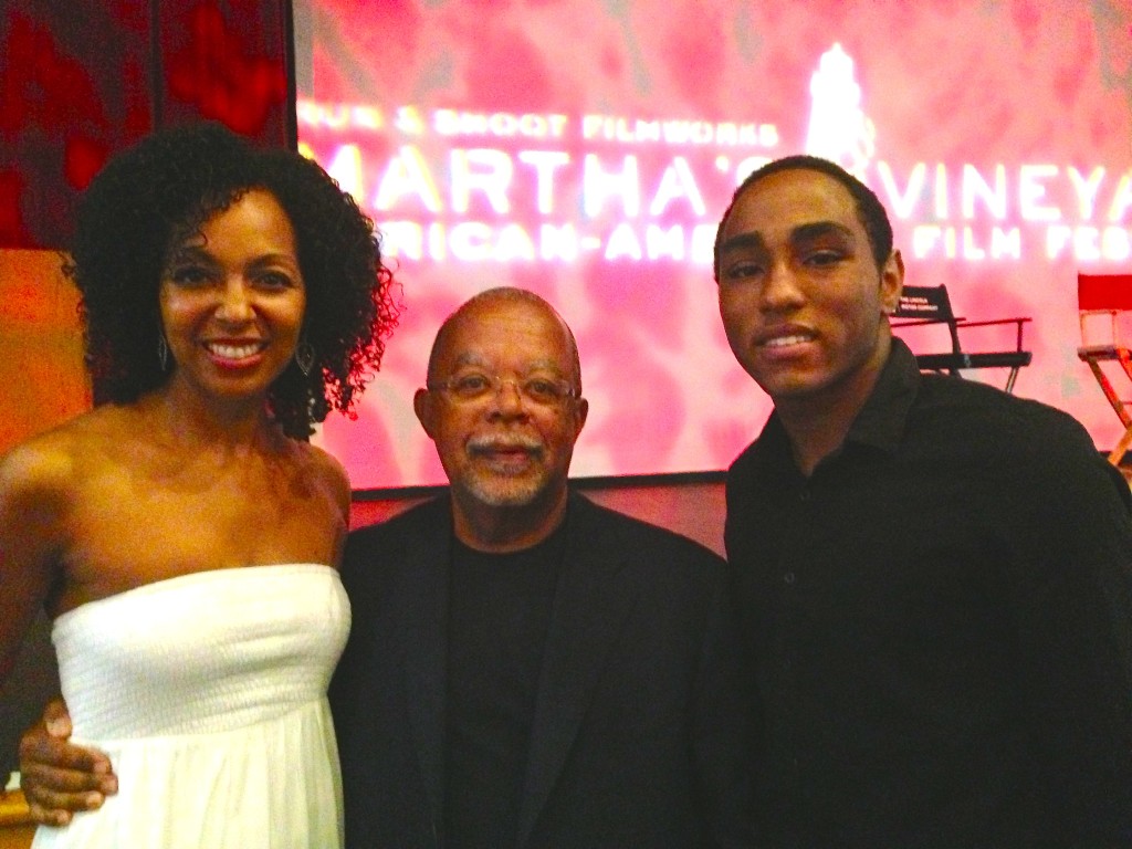 Teresa Kay-Aba Kennedy, Professor Henry Louis Gates Jr., Daniel Kennedy at Martha's Vineyard Film Festival