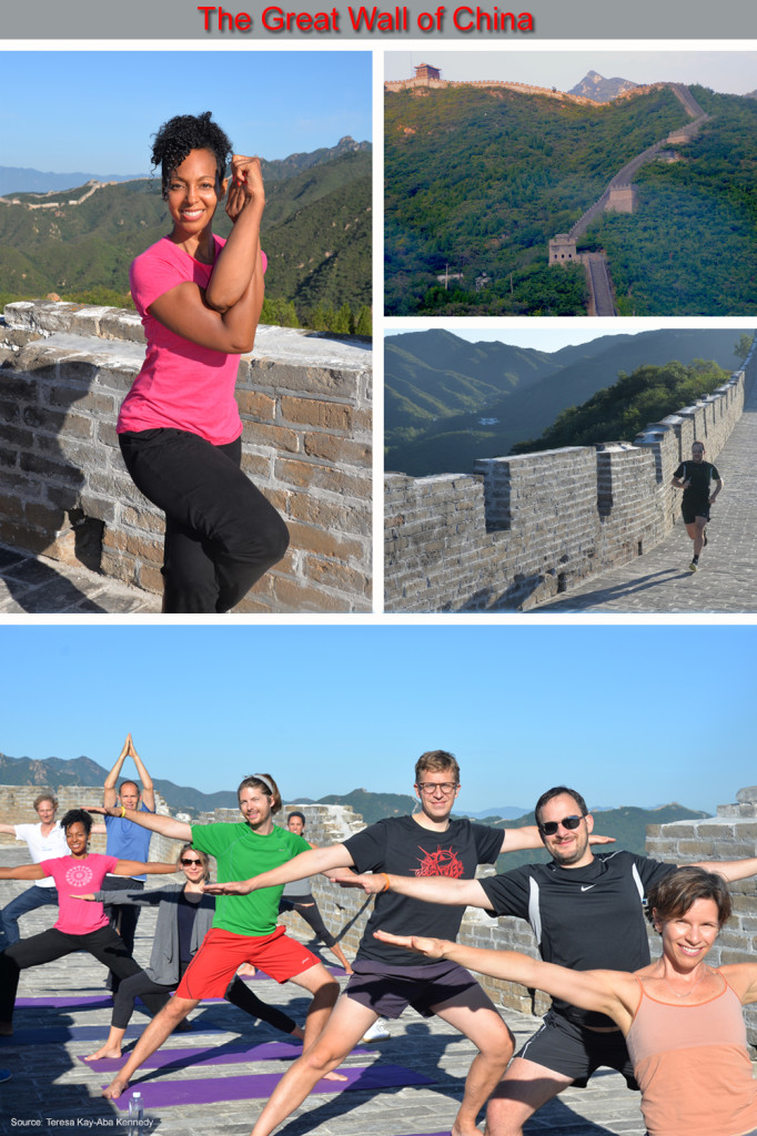 Young Global Leaders taking time to "Protect The Asset" on The Great Wall of China