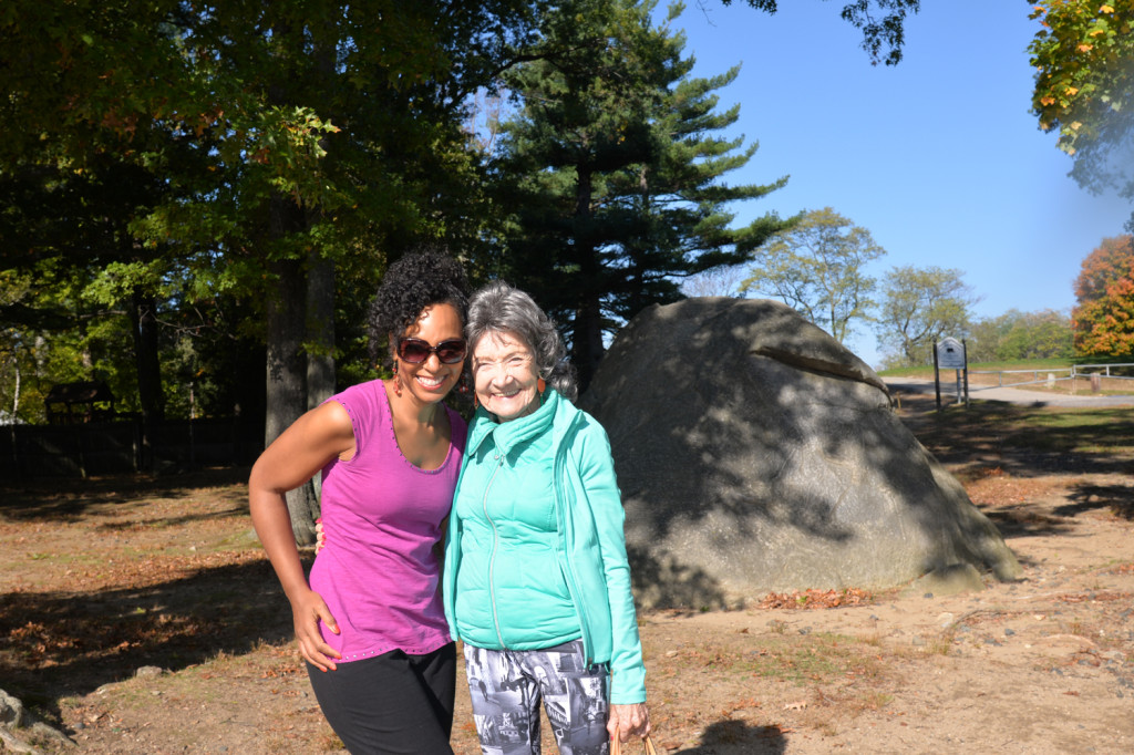 Teresa Kay-Aba Kennedy and 96-year-old yoga master Tao Porchon-Lynch