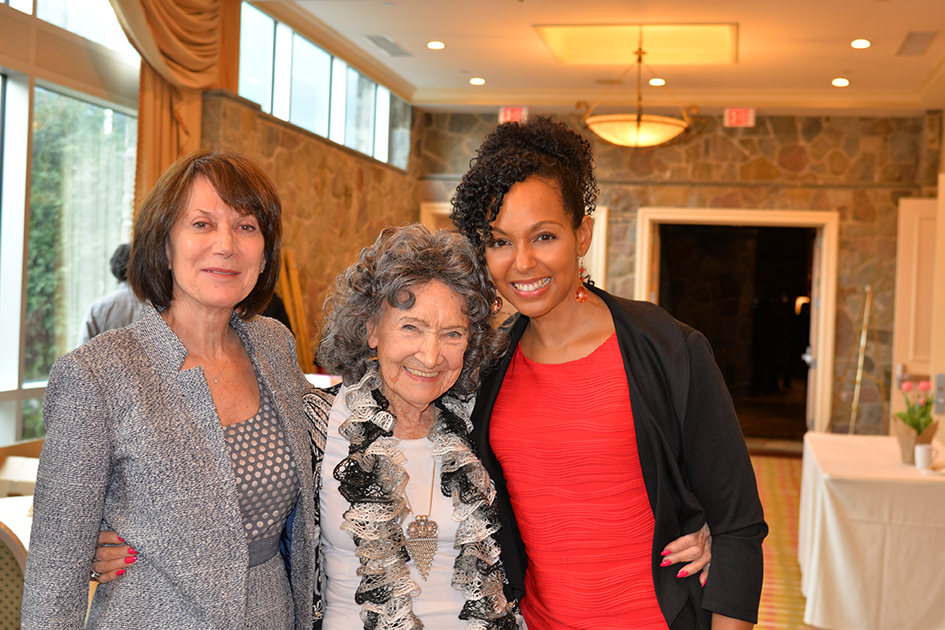 Carolyn Glickstein, 96-year-old Tao Porchon-Lynch and Teresa Kay-Aba Kennedy at the 31st Annual Women's Hall of Fame in Tarrytown, NY - 03/27/15