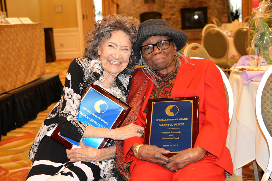 Special Tribute Honorees 96-year-old Tao Porchon-Lynch and 95-year-old Nancy E. Fitch at the 31st Annual Women's Hall of Fame in Tarrytown, NY - 03/27/15