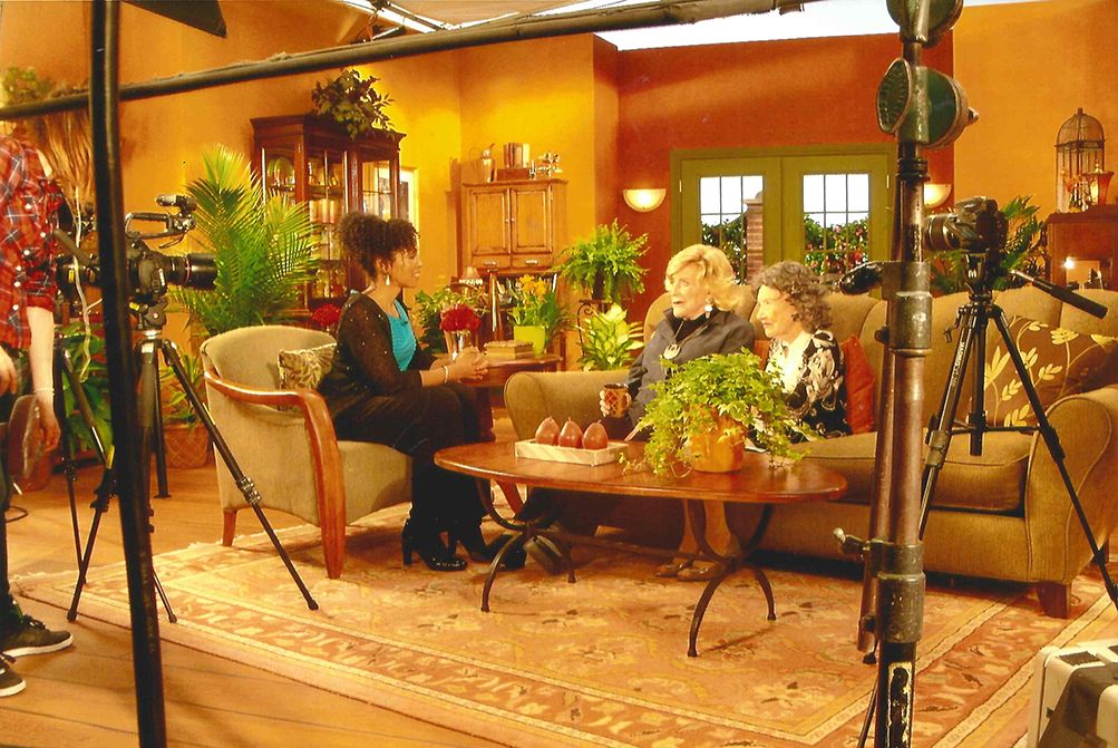 Teresa Kay-Aba Kennedy interviewing 96-year-old Yoga Master Tao Porchon-Lynch and 93-year-old TV Host and Philanthropist Suzanne Roberts