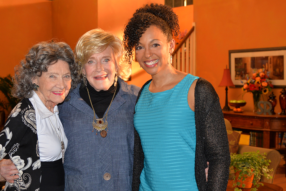 96-year-old Yoga Master Tao Porchon-Lynch, 93-year-old TV Host and Philanthropist Suzanne Roberts, and Teresa Kay-Aba Kennedy