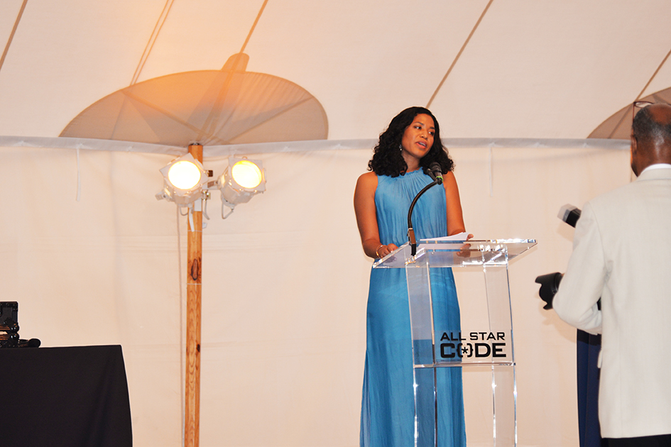 Christina Lewis Halpern at the 2nd Annual All Star Code Summer Benefit in East Hampton, July 25, 2015