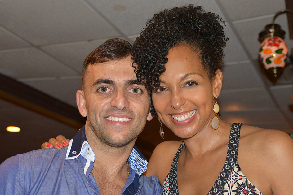Vard Margaryan and Teresa Kay-Aba Kennedy at Tao Porchon-Lynch's 97th Birthday Party, August 9, 2015