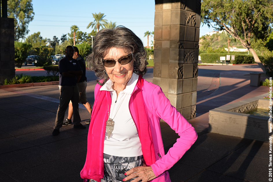 97-year-old Tao Porchon-Lynch at the Arizona Biltmore Resort in Phoenix, Arizona - September 25th, 2015