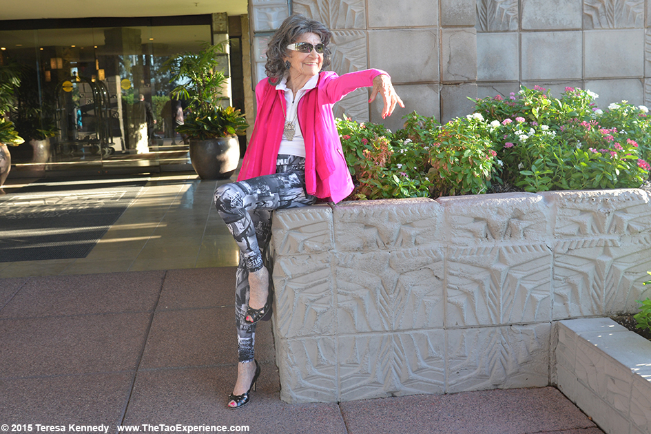 97-year-old yoga master Tao Porchon-Lynch at the Arizona Biltmore Resort in Phoenix, Arizona - September, 25th, 2015