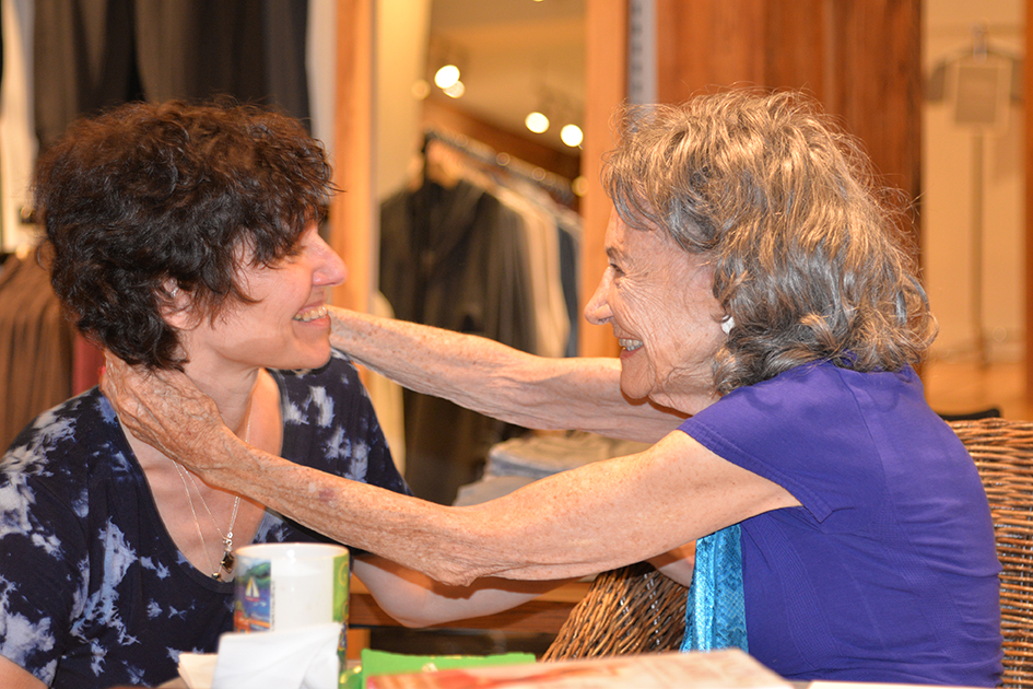 97-year-old yoga master Tao Porchon-Lynch at Dancing Light book launch event at Athleta store in Scarsdale, September 17, 2015