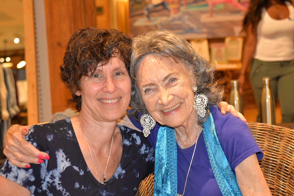 97-year-old yoga master Tao Porchon-Lynch at Dancing Light book launch event at Athleta store in Scarsdale, September 17, 2015