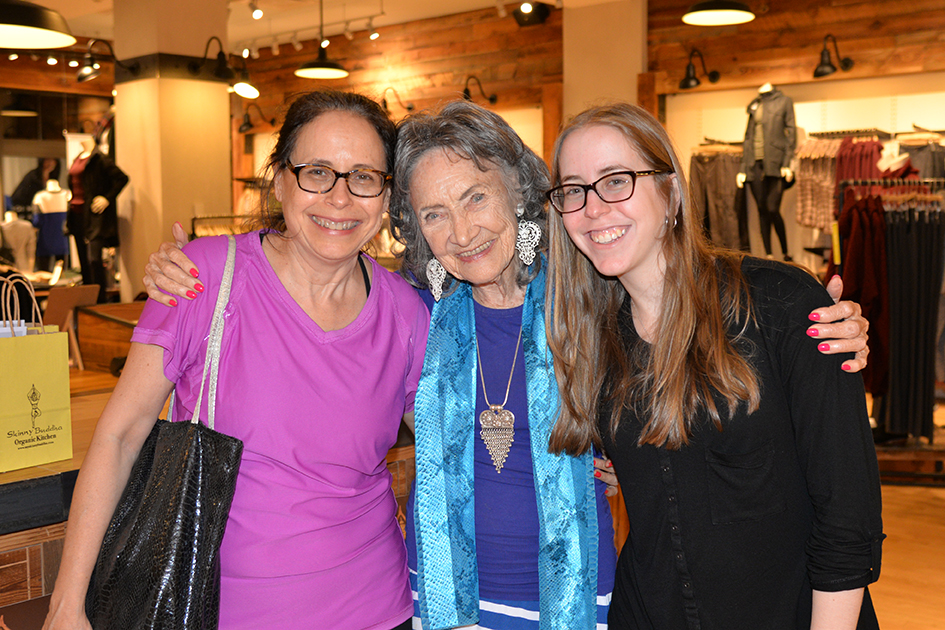 97-year-old yoga master Tao Porchon-Lynch at Dancing Light book launch event at Athleta store in Scarsdale, September 17, 2015