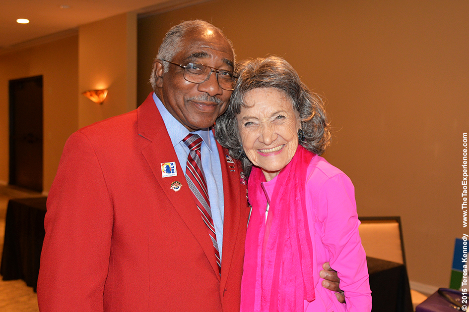 97-year-old yoga master Tao Porchon-Lynch at 4th Annual Senior Awards in Phoenix, Arizona - September 25, 2015