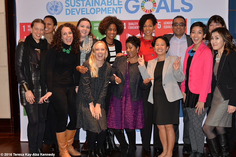 Teresa Kay-Aba Kennedy and other presenters at the Womensphere Global Summit in New York - March 4, 2016