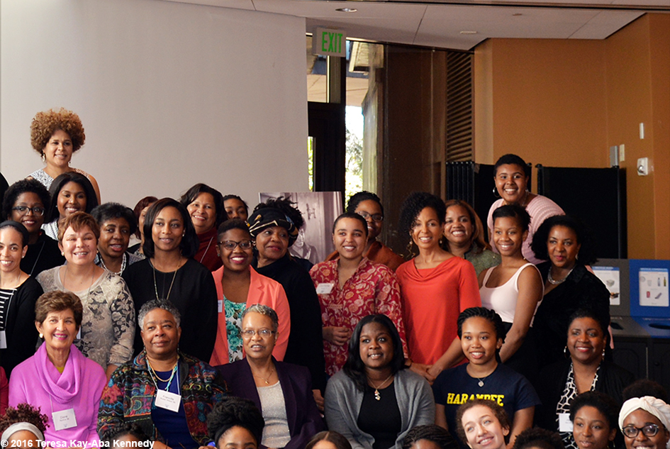 Teresa Kay-Aba Kennedy with fellow alum at Wellesley College Harambee House 45th Anniversary Celebration-April 10, 2016