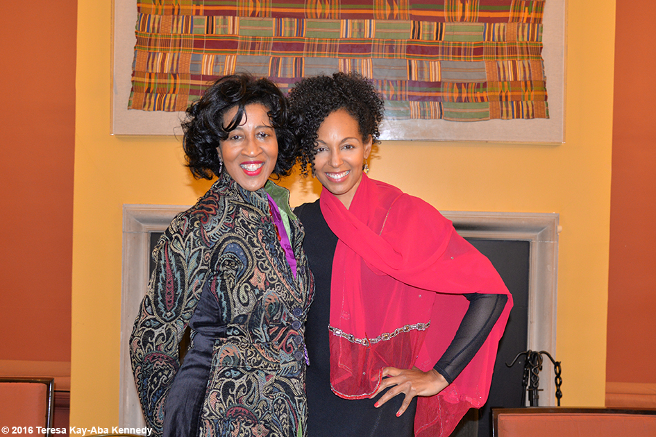 Sonia Robena Banks and Teresa Kay-Aba Kennedy at Harambee House at Wellesley College - April 9, 2016