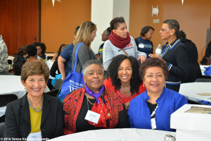 Teresa Kay-Aba Kennedy, with alums at Wellesley College for Harambee House 45th Anniversary-April 9, 2016