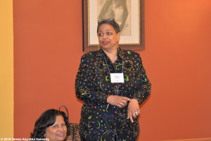 Pamm McNeil at Haramabee House at Wellesley College - April 9, 2016
