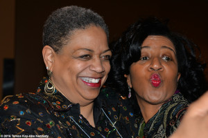 Pamm McNeil and Sonia Robena Banks at Wellesley College Harambee House 45th Anniversary-April 9, 2016