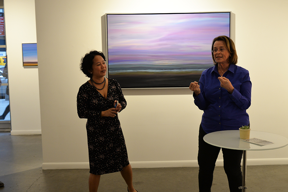 Analisa Balares and Ann More at The Curator Gallery, May 3, 2016